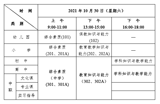 浙江2021下半年教師資格證筆試考試公告！1