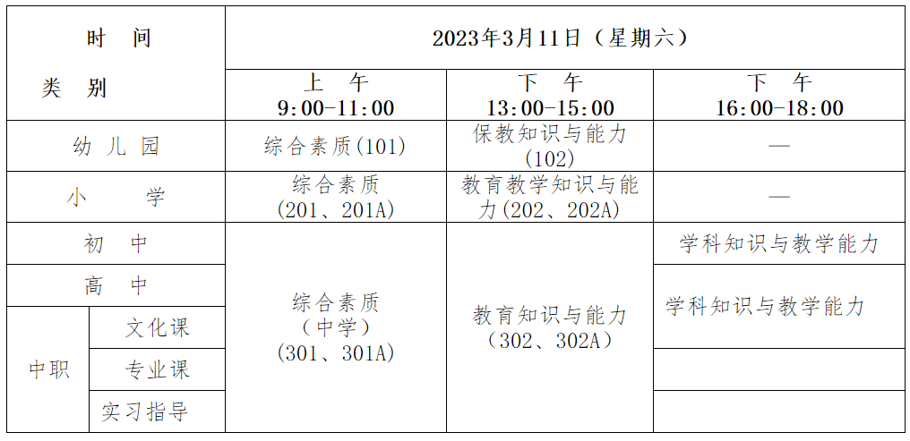 浙江中小學(xué)教師資格考試